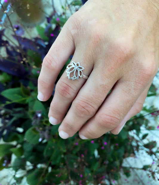Anillo Flor Loto