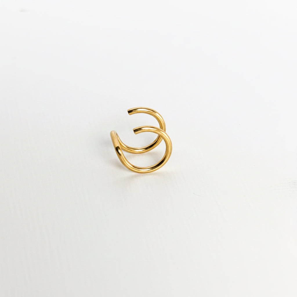 Ear Cuff Doble Golden