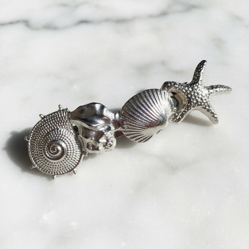 Broche Caracol Plateado
