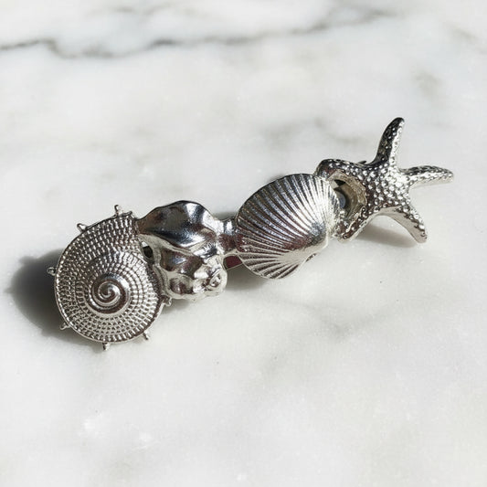 Broche Caracol Plateado