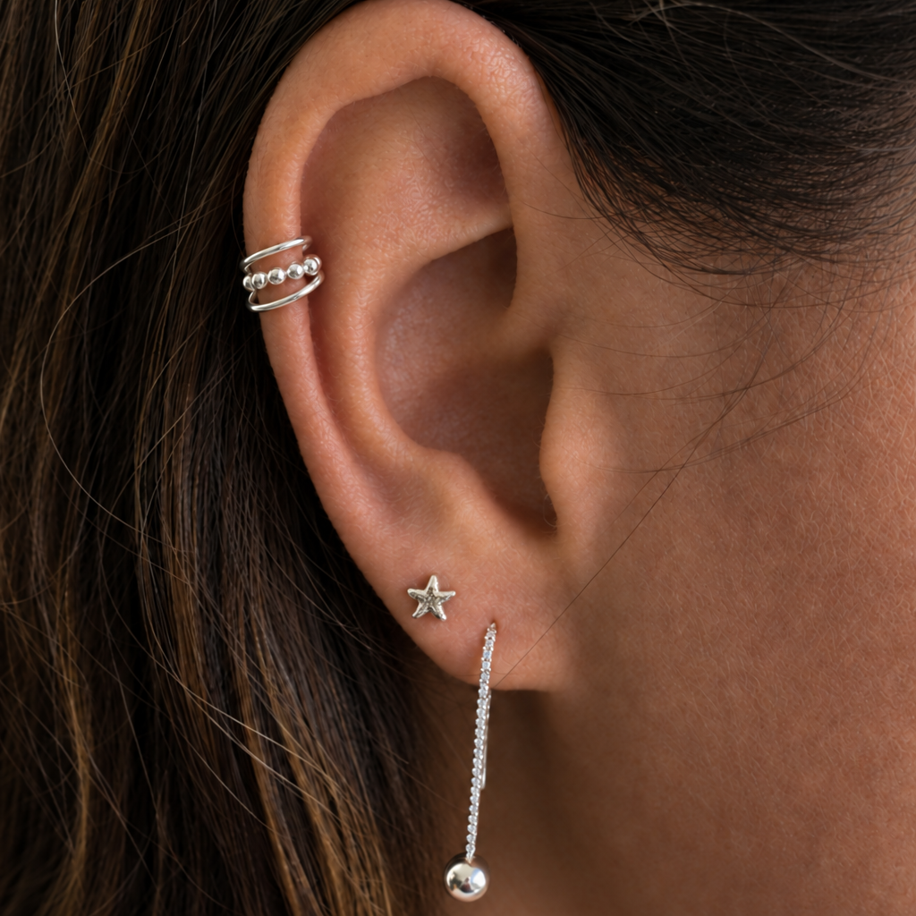 Foto de oreja con Mini Estrella de mar