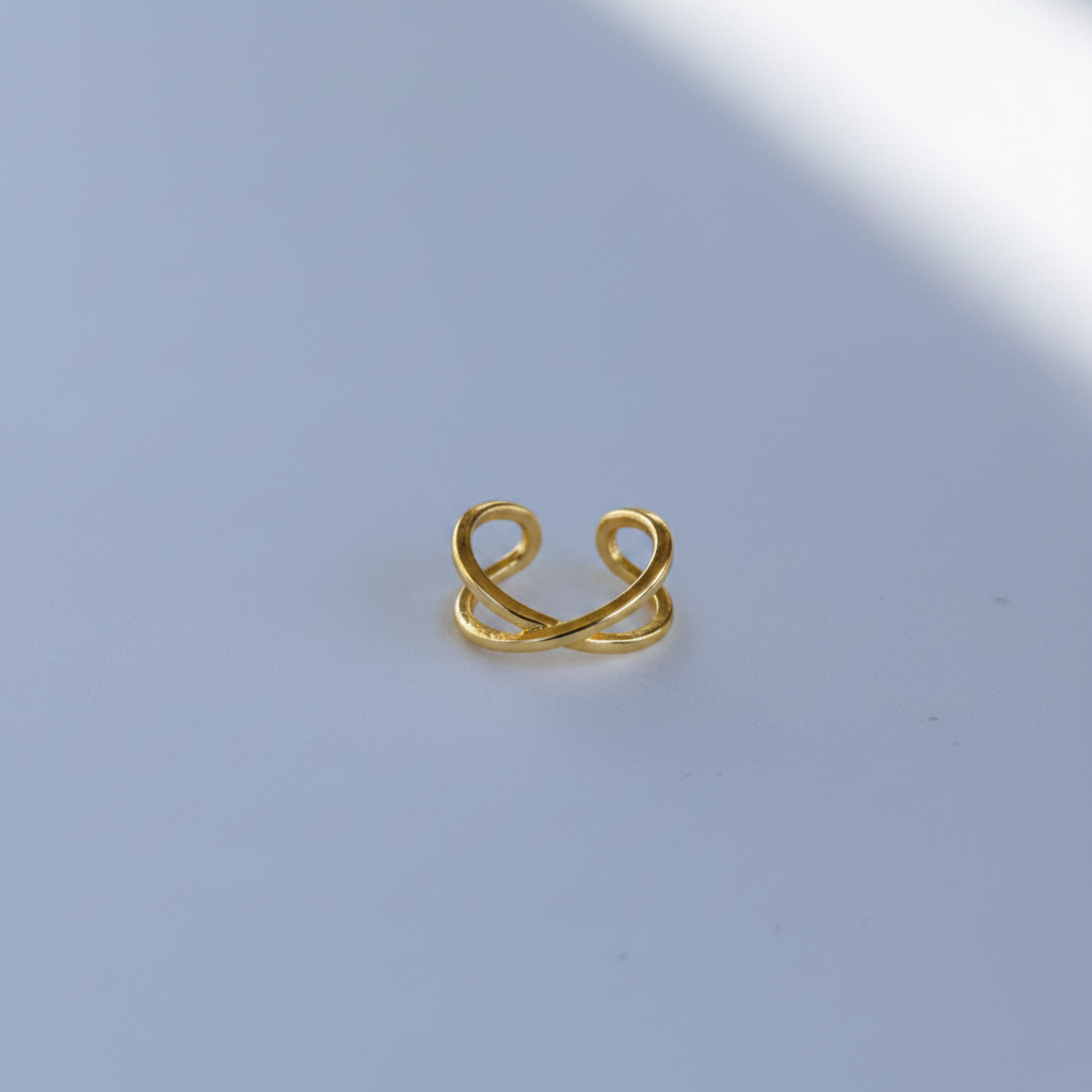 Ear Cuff Thin Golden