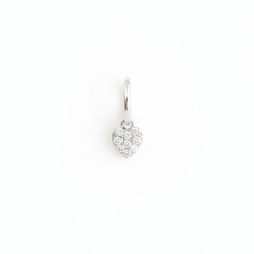 Solitario Corazón Cubic
