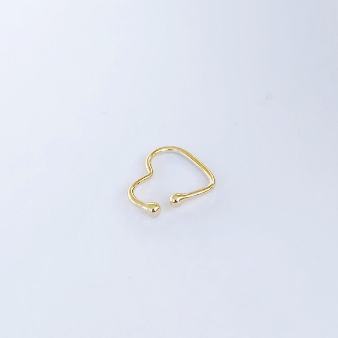 Ear Cuff Corazón Golden